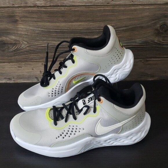 New Nike Mens Fly By Mid 3 Basketball Gray Sneakers Size 10 Athletic Lightweight - Picture 2 of 10
